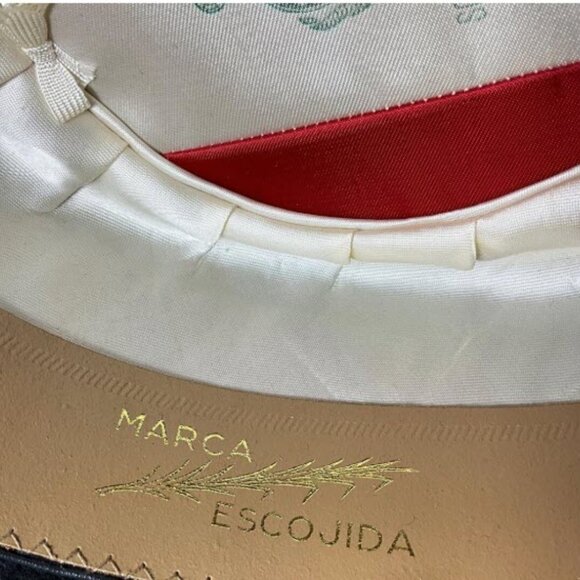 Marca Escojida BlackAuthentic Handcrafted Bolero Spanish Adult Size 7 Medium Hat - Picture 4 of 4